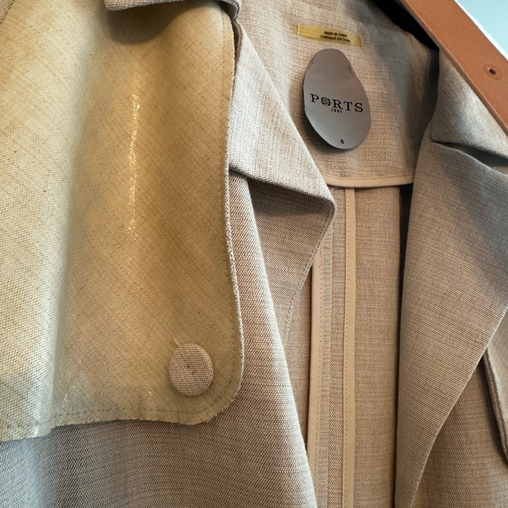 Ports 1961 Cream Trench Coat